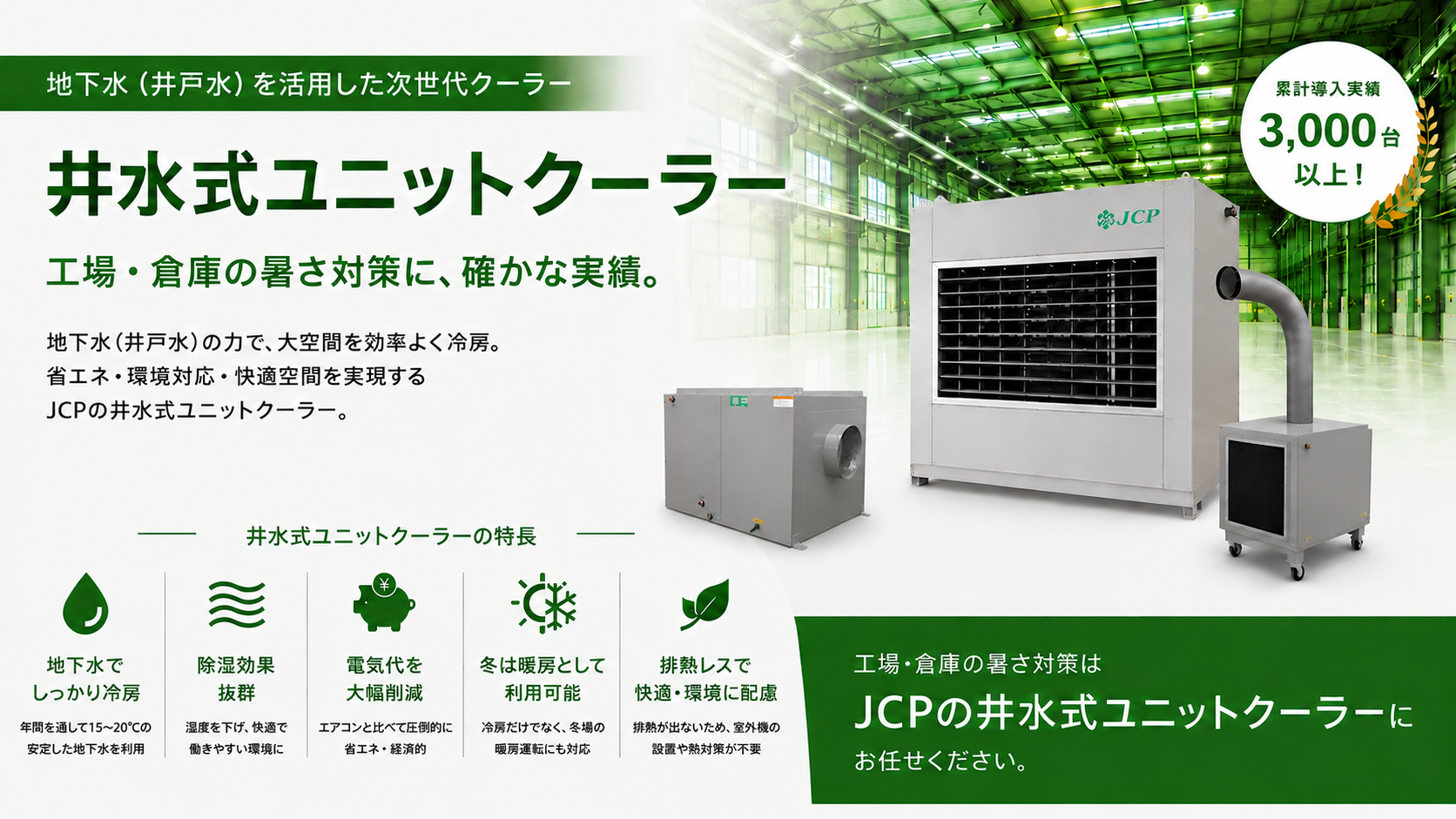 井水式ユニットクーラー トップ画像